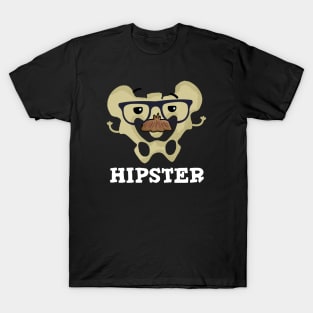 Hipster Cute Hip Bone Anatomy Pun T-Shirt